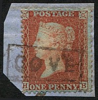 1d SG 29 (Pl.36) SCOTS LOCAL 'COVE' BOXED CANCEL
