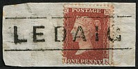 1d SG 29 (Pl.46) 'TK' 'LEDAIG' SCOTS LOCAL BOXED CANCEL