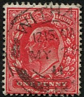 1d SG 275a VARIETY, 'DEEP ANILINE-ROSE' (F) VFU