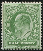 1/2d SG 270(8) 'OLIVE GREEN'