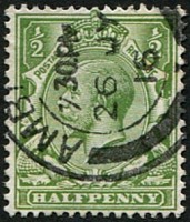 1/2d SG 354(12) 'OLIVE-GREEN' VFU