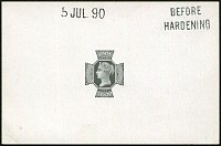 9d SG 209 DIE PROOF OF 'HEAD PLATE'