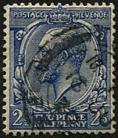 2 1/2d SG 372 Variety, 'INTENSE DULL GREENISH-BLUE'