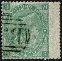 1/- SG 101wi, Pl.4 'WMK. INV' VFU