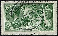 £1 GREEN SG 403 SUPERB USED
