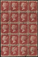 1d SG 43, Pl.134 BLK. OF 20 VFU