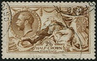 2/6d SG 406(8) 'BRIGHT YELLOW-BROWN' VFU