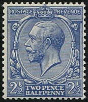 2 1/2d SG 422a 'NO WMK' U/M