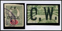 O.W. 2d SG O38 VARIETY 'C.W' FOR 'O.W' FU