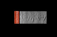 Western Asiatic Neo-Assyrian Cylinder Seal with Enlil the Protector of Life