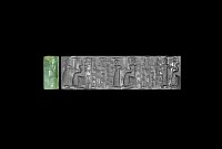 Western Asiatic Middle Elamite Cylinder Seal of Kidnu, Chief Overseer of King Tan-Ruhurater II