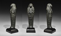 Egyptian Fine Black Serpentine Shabti