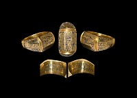 Medieval Gold Devotional Ring with Icons