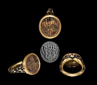 Tudor Armorial Ring for Johann Ernst I, Related to Anne of Cleves, Wife of King Henry VIII of England