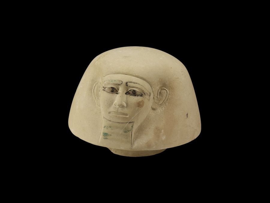 Egyptian Large Canopic Jar Lid