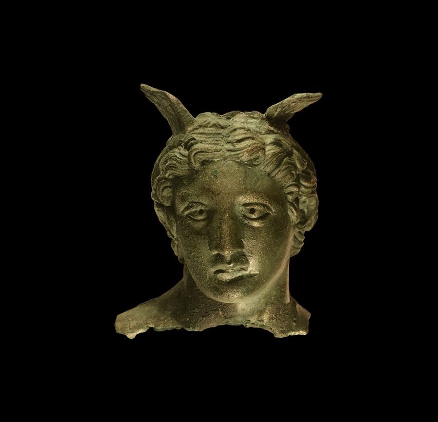 Roman Statue Head of Mercury