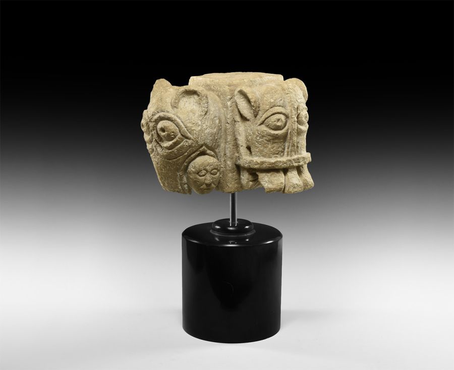 Norman Corbel with Beast-Heads and Face