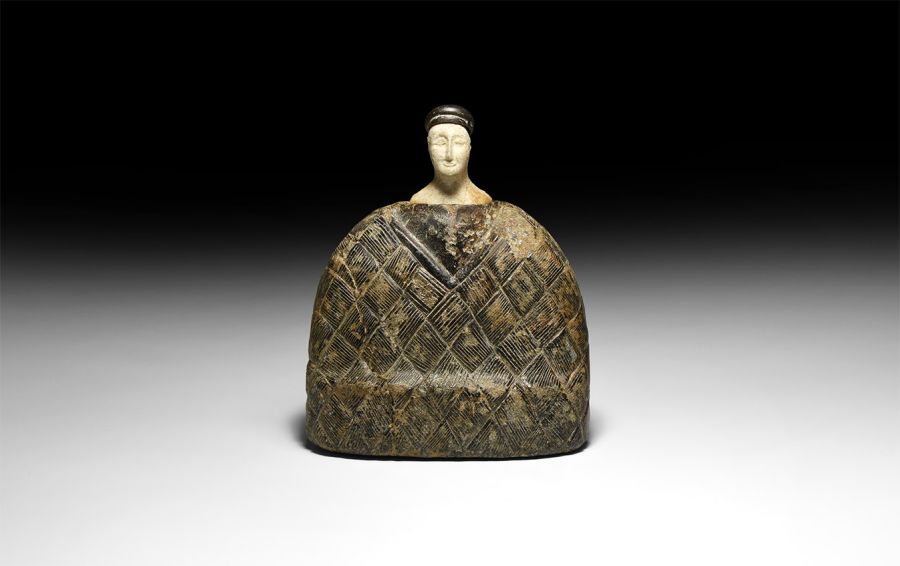 Western Asiatic Large Seated 'Princess' Idol