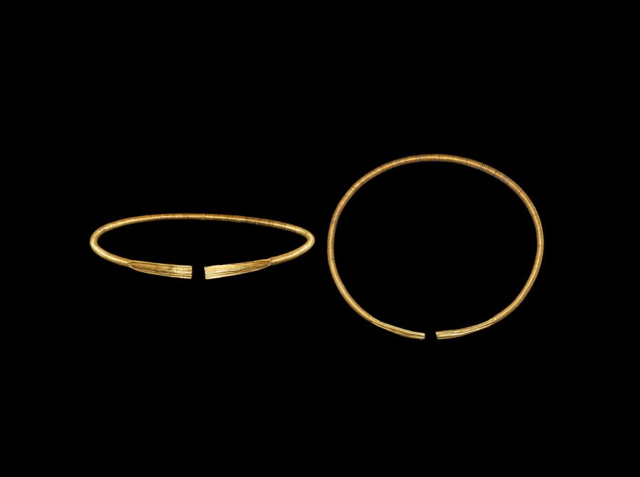 Scythian Gold Clad Rope Torc