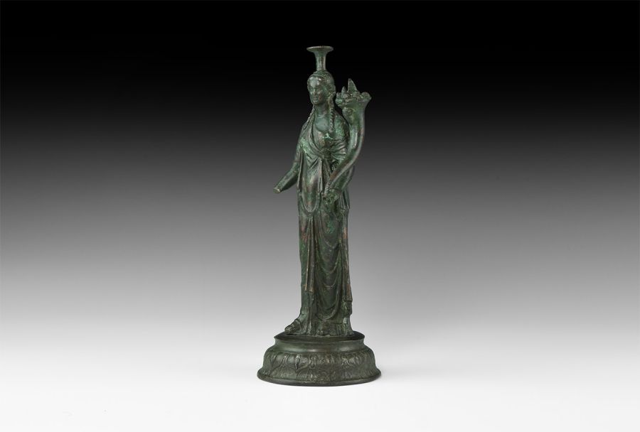 Roman Statuette of Fortuna
