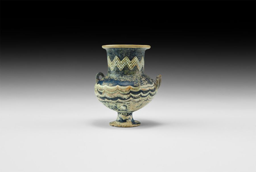 Egyptian Core-Formed Royal Krateriskos
