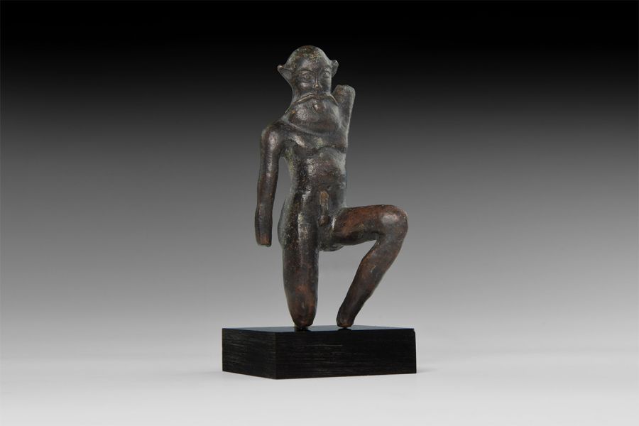 Greek Dancing Satyr Statuette