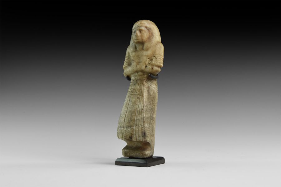 Egyptian Alabaster Shabti of a Noble