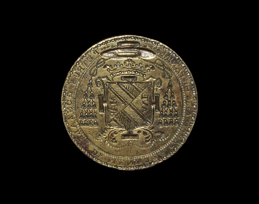 Medieval Bronze 'Cardinal Pedro Gonzalez de Mendoza' Seal Matrix