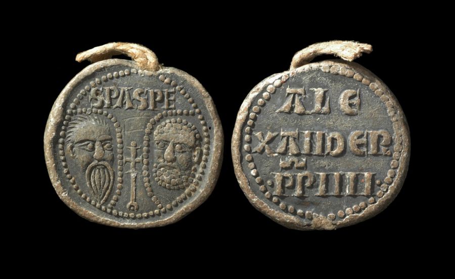 Medieval - Lead Papal Bulla Seal - Alexander IV