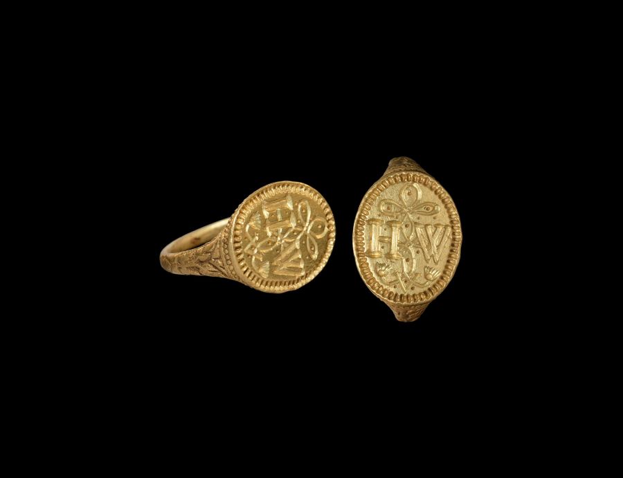 Late Elizabethan William Harvey of Tarrent Launceston Gold Personal Signet Ring