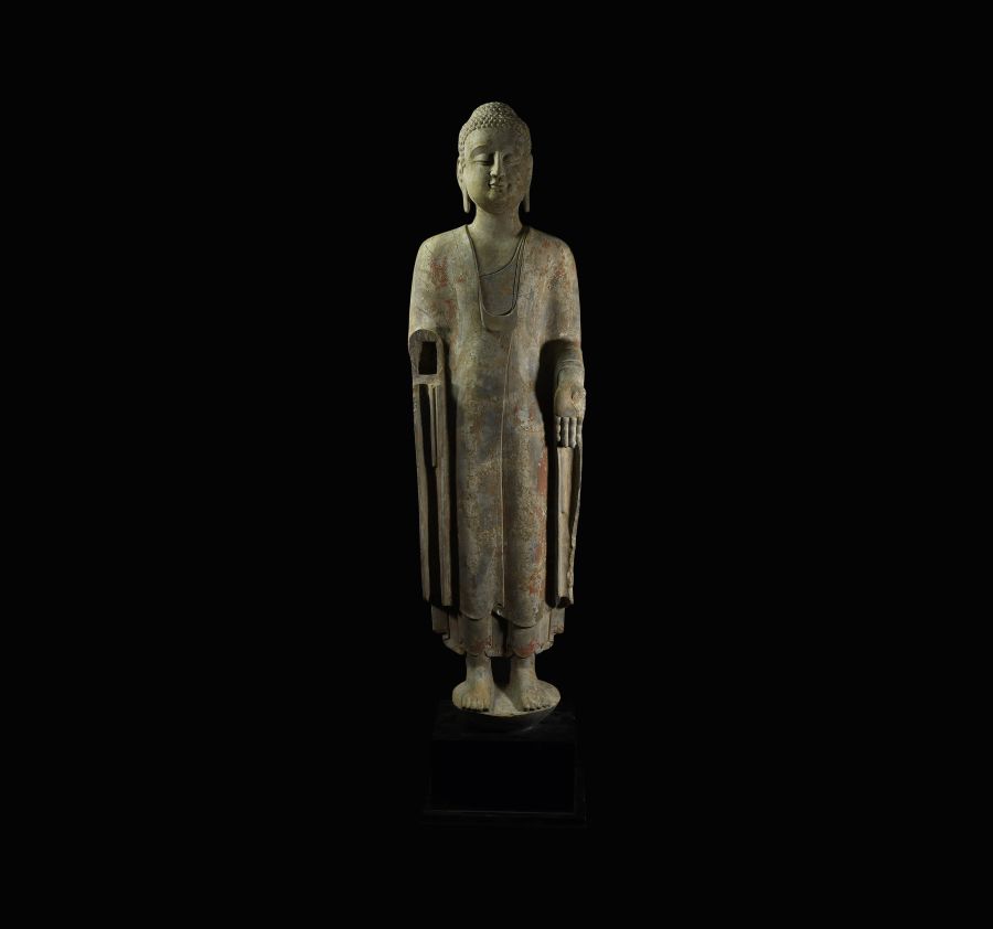 Large Chinese Wei Statue