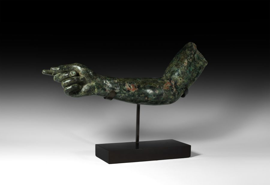 Roman Life-Size Gesturing Statue Arm