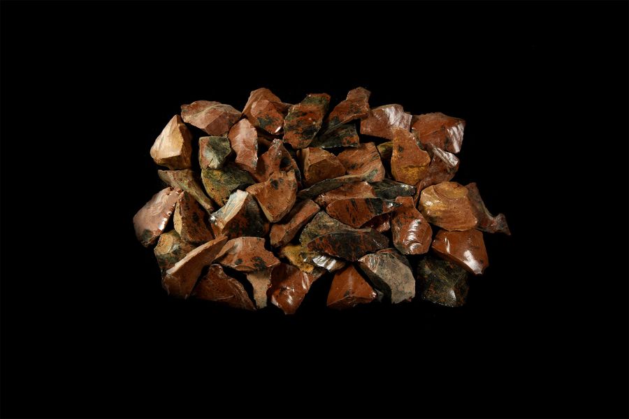 Mahogany Obsidian Flake Mineral Specimens