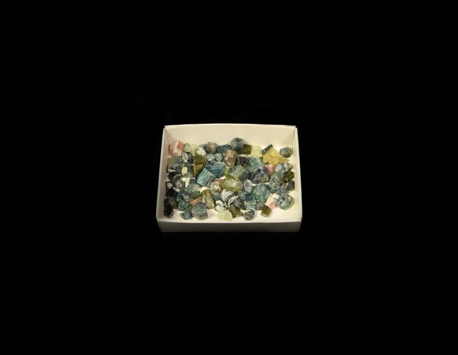 400 Carat Mixed Colour Tourmaline Crystal Group