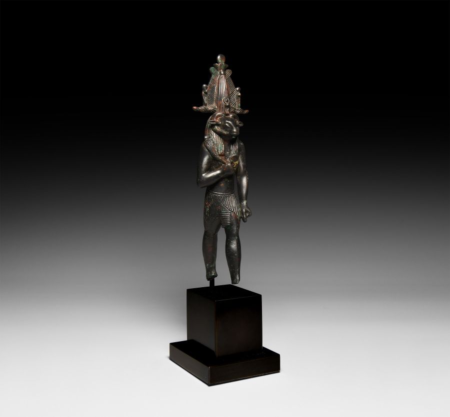 Large Egyptian Statue of Khnum