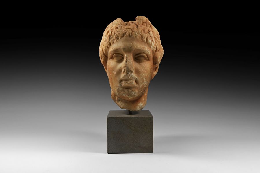 Roman Marble Head of Mercury