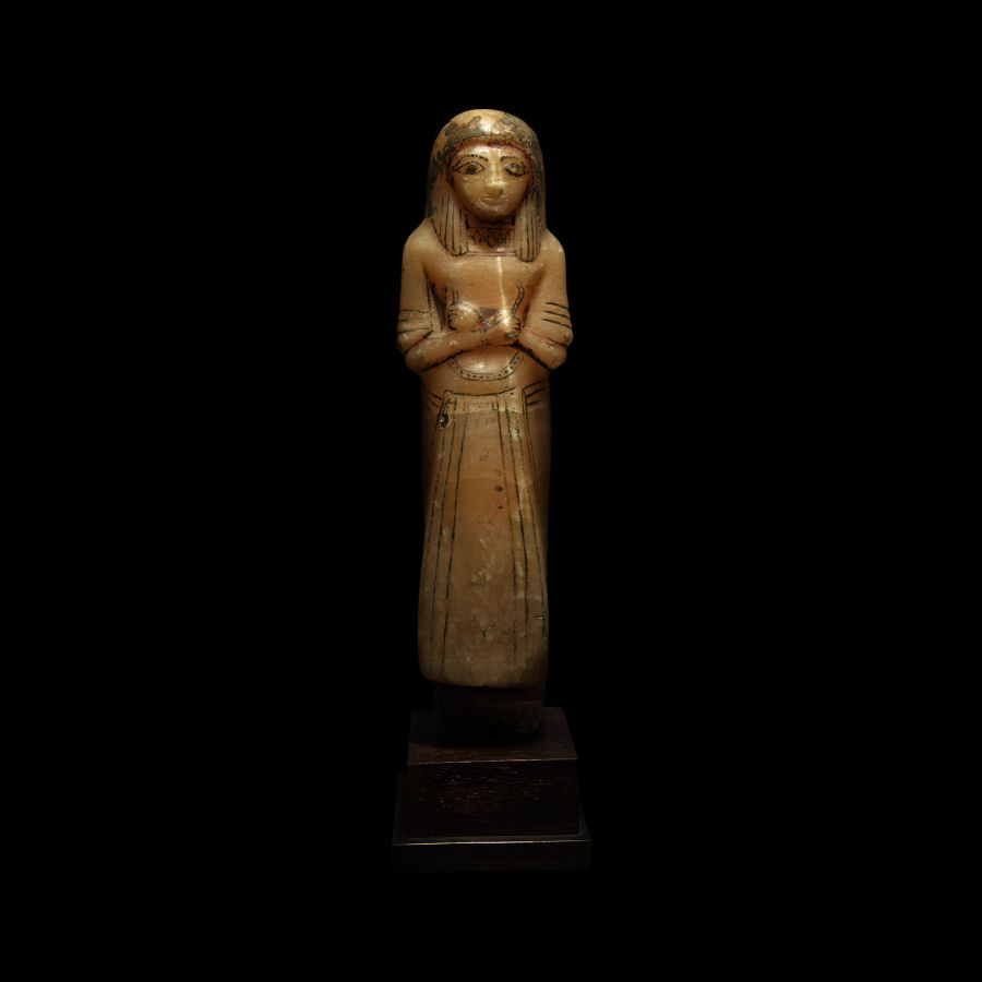 Large Egyptian Alabaster Overseer Shabti