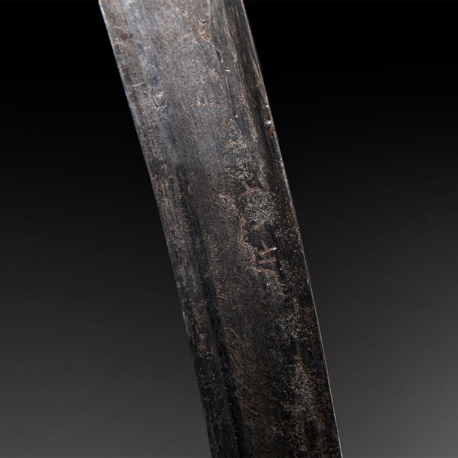 Ottoman Inscribed Pattern-Welded Yatagan Sabre