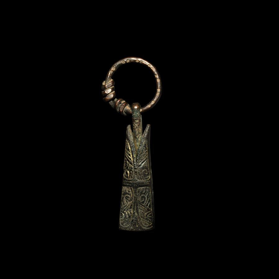 Viking Gilt Gotland-Type Fish Pendant