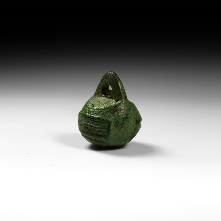 Medieval Steelyard Weight with Heraldic Shields