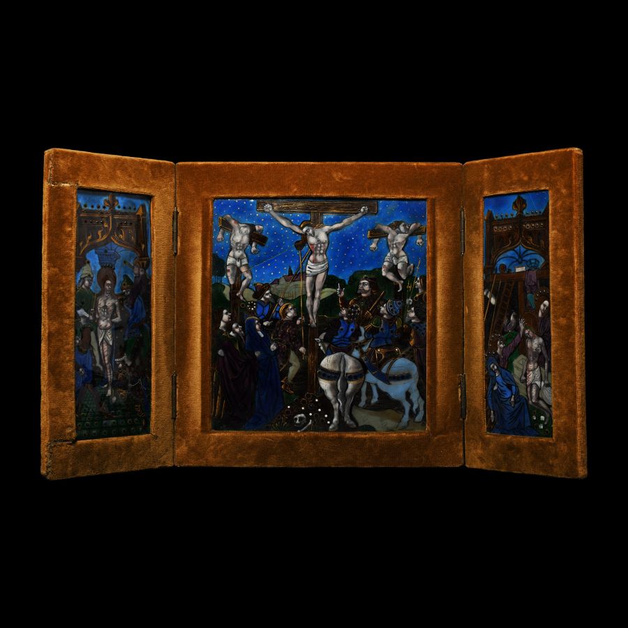 Limoges Triptych with Scenes of the Passion of Christ