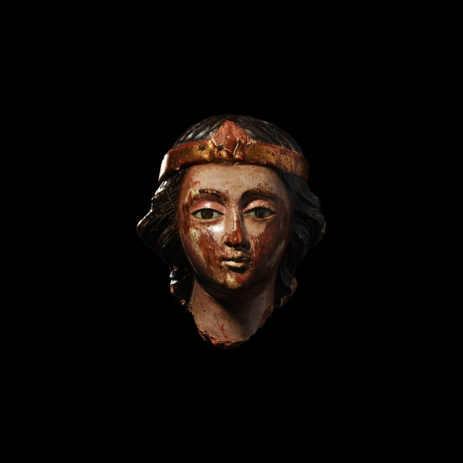 Medieval Head of an Angel