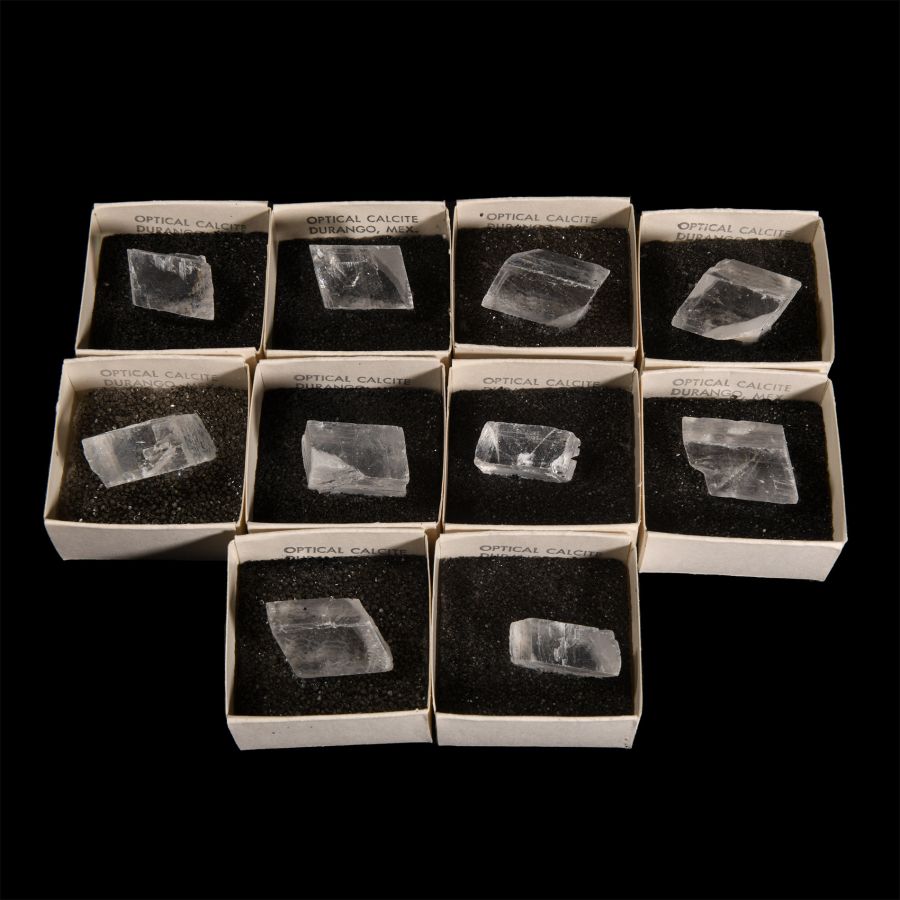 Optical Calcite Mineral Specimen Collection