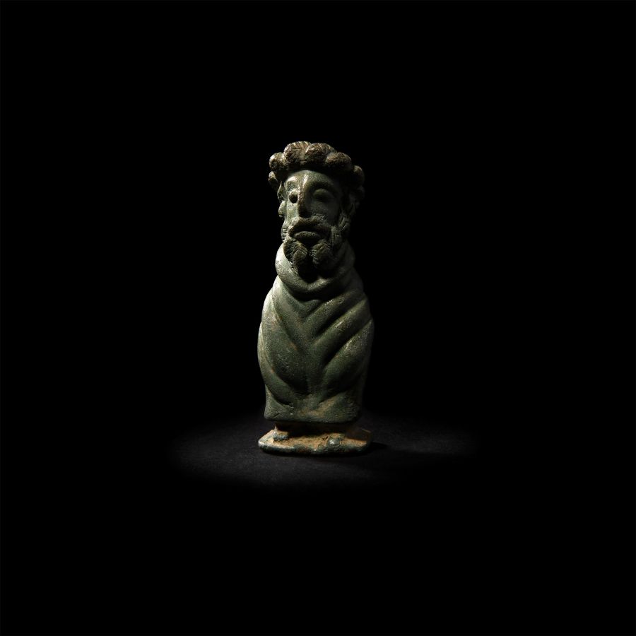 'The Everleigh' Romano-British Seated Figurine of the Philosopher Epicurus