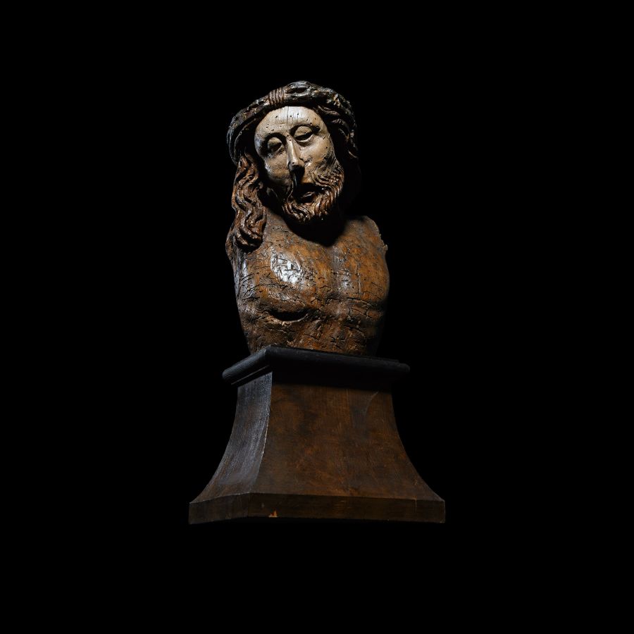 Medieval Swabia Gothic Bust of Christ