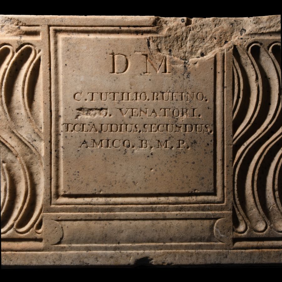 Roman Marble Sarcophagus Excavated near the Tomb of Cecilia Metella in Rome