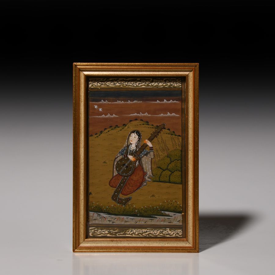 Framed Indian Watercolour Painting