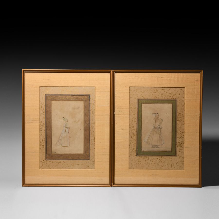 Framed Watercolour Painting Pair by Assad Irani