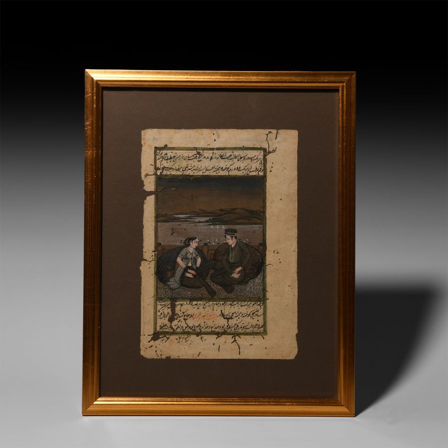 India Framed Watercolour Painting