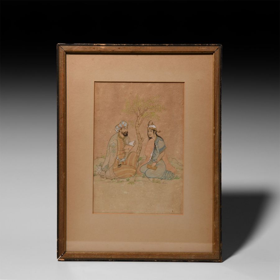 Framed Watercolour Painting by Nezami